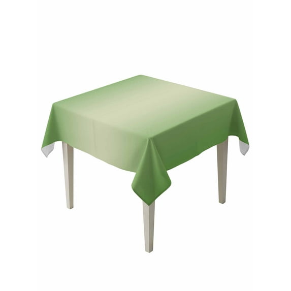 Spring Green Ombre Table Cloth, Modern Gradient Abstract Art Waterproof Tablecloth for Square Tables, Reusable Washable Fabric Table Cover for Restaurant Kitchen Dining Tables 54"x54"