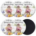 thumbnail image 1 of Spring Groundhog Coasters Set of 6, Absorbent Coasters for Drinks, Watercolor Sunflower Botanical Vintage Coaster for Desk Coffee Table Protection, Home Decor House Warming Gifts 4", 1 of 8