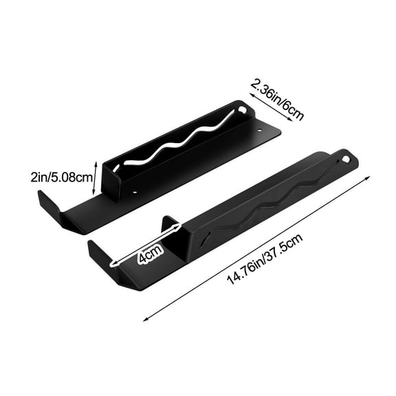 Spring Heavy-duty wall-mounted jack stand, garage storage tool (black)