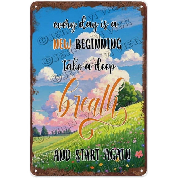Spring Hill Landscape 8x12 Inch Metal Sign | Scenic Spring Hills Art | Perfect for Farmhouse, Country Homes, and Outdoor Spaces