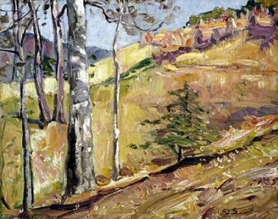 Spring Hillside Canvas Art - George Gardiner Symons (22 x 28)