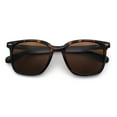 thumbnail image 1 of Spring Hinge Woodbuff Arm Studious Horn Rim Plastic Sunglasses Tortoise - Brown, 1 of 8