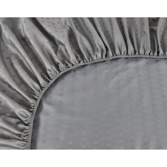 Spring Home 1200 Thread Count 100% Egyptian Cotton Deep Pocket Dobby Striped Sheet Set