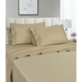 thumbnail image 1 of Spring Home 1200 Thread Count 100% Egyptian Cotton Deep Pocket Dobby Striped Sheet Set, 1 of 1