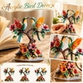 thumbnail image 1 of Spring Home Accent Piece, Spring Decorations for Home, Spring Table Centerpiece, Bird Figurines Home Decor, 8X8X0.5 Inch 1Pc 2D Acrylic Handmade Hummingbird Decoration for Table, 1 of 6