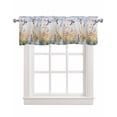 thumbnail image 1 of Spring Hummingbird Floral Kitchen Valances for Windows Farmhouse Linen Window Valance Curtain for Living Room Window Treatment Farmhouse Flower Botanical Valance Rod Pocket Topper Drape, 42 x 18 Inch, 1 of 6