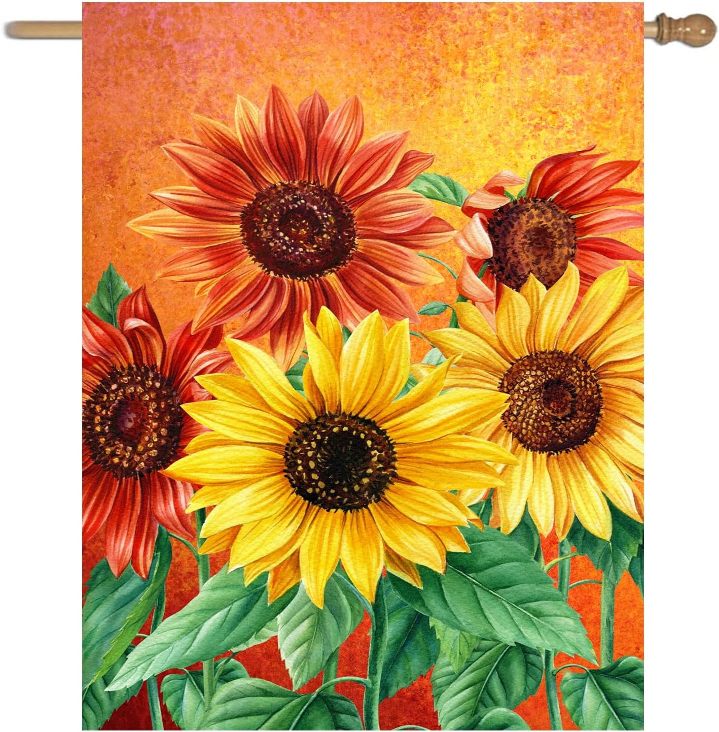 Spring Hummingbird House Flags Floral Summer Garden Flag for Outside ...