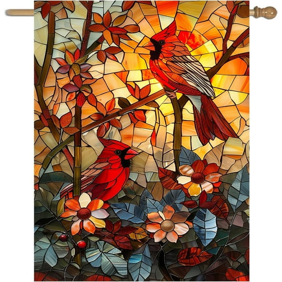 Spring Hummingbird House Flags Floral Summer Garden Flag for Outside 28x40 Double Sided Wildflower Yard Flag Large Outdoor Decorative Seasonal Flags for Lawn Porch Patio