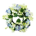 thumbnail image 1 of Spring Hydrangea Wreath, 3.54inch Mini Front Door Artificial Garland, Mixed Flower Wreath, Artificial Kitchen Cabinet Wreaths, Small Greenery Farmhouse Wreath for Spring Summer Decor, 1 of 8