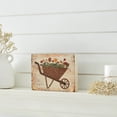 thumbnail image 1 of VHC Brands Spring in Bloom Wheelbarrow of Flowers MDF Block Sign 6x8, Spring Decor, Home Decorations for Wall or Door, Spring and Easter Hanging Decoration, 1 of 4
