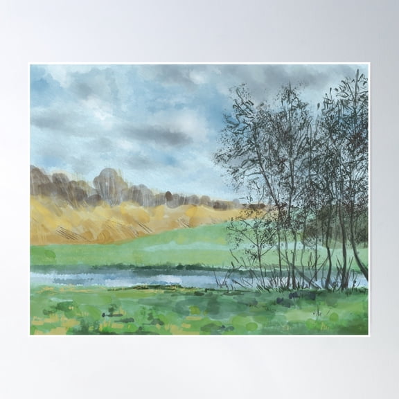 Spring In The Low Lands Poster Wall Art, Modern Wall Decor, 8x12 UNFRAMED