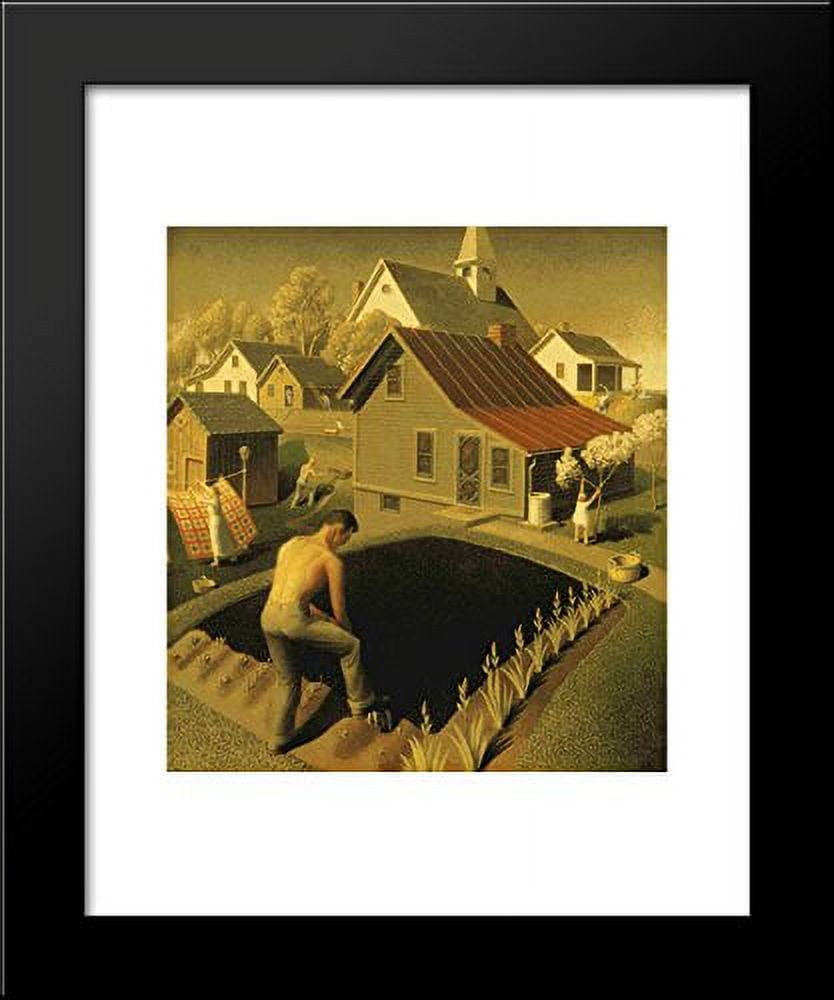 Spring In Town 20x24 Framed Art Print by Grant Wood - Walmart.com