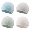 thumbnail image 1 of Spring Infant Hospital Beanie Newborn Baby Girls Cotton Hat Tolddler Boy Soft Double-Layer Hat, 1 of 5