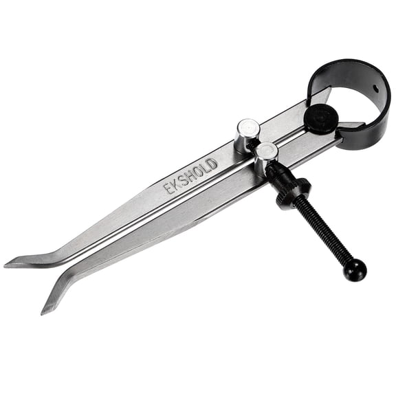 Spring Inside Caliper 6 Inch Stainless Steel Adjustable Spring Caliper Straight-Leg for Wood Turning Lathe Use