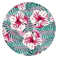 thumbnail image 1 of Spring-Inspired Round Tablecloth with Elastic Edge, Reusable Polyester Fabric with Subtle Floral Pattern, Fits 44-52 Inch Kitchen Table, 1 of 4