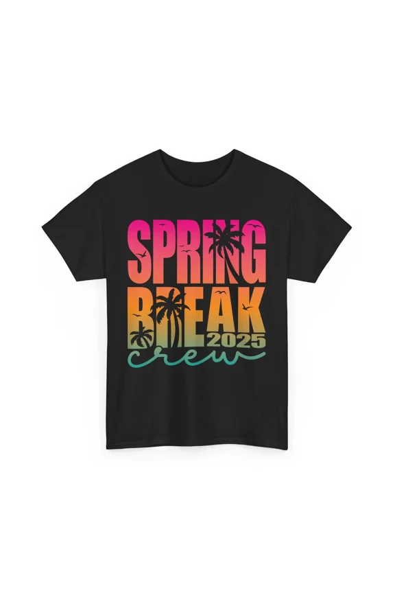 Spring Inspired T-Shirt | Happy Vibes Fresh Blooms Tee | Spring Break Crew 2025