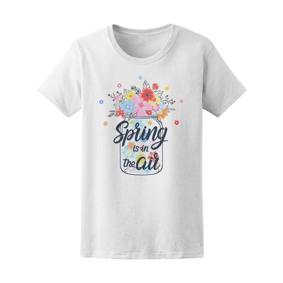 Spring Is In The Air Cute Flower T-Shirt Women -Image by Shutterstock, Female x-Large