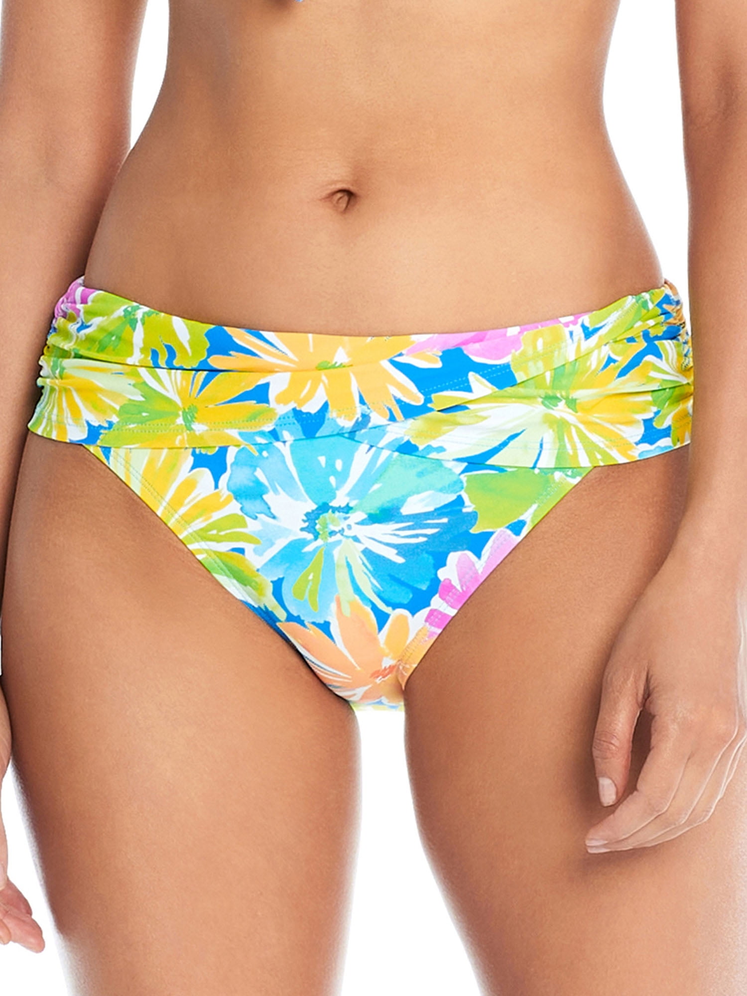 Women's Night Safari Twist-Front Sarong Hipster Swim Bottoms main image 0