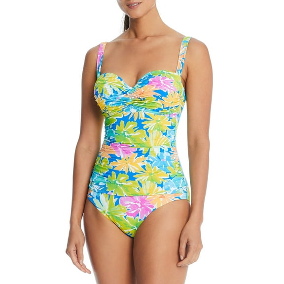 Spring It On Shirred Underwire One-Piece Swimsuit