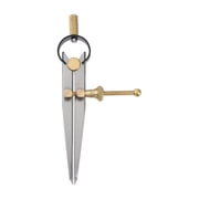 Spring Joint Caliper 4 inch/100mm Steel Spring Divider Caliper with Brass Fulcrum for Metal Wood Drawing