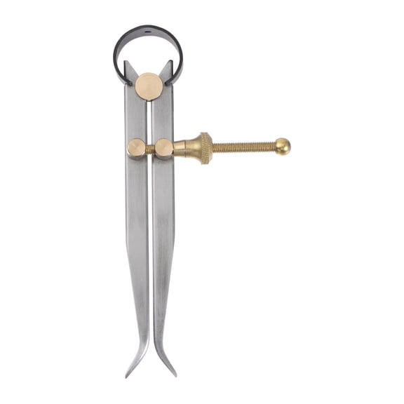 Spring Joint Caliper 5 inch/125mm Steel Spring Inside Caliper with Brass Fulcrum for Wood Turning Lathe Work