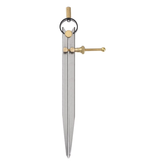 Spring Joint Caliper 8 inch/200mm Steel Spring Divider Caliper with Brass Fulcrum for Metal Wood Drawing