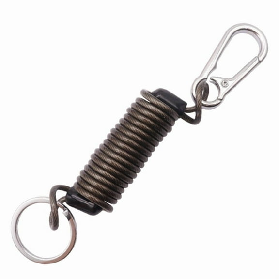Spring Keychain, Stretchy Spirals Keyring, Retractable Spring Coil Stretchy Keychain, Retractable Coil Elastic Keychain