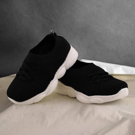 Spring Kids Athletic Mesh Sneakers For Girls Lightweight Flexible Soft Sole Design Casual Walking Footwear