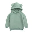 thumbnail image 1 of Spring Kids Hoodies Bear Ears Baby Boys Girls Hoody Children Pullover Outerwear, 1 of 9