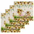 thumbnail image 1 of Spring Kitchen Dish Towels for Drying Dishes Set of 4, Bicycles Botanical Sunflowers Leaves Butterfly Waffle Weave Microfiber Hand Tea Bathroom Towels Quick Dry & Absorbent Towel 12x12, 1 of 7