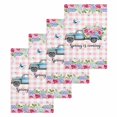 thumbnail image 1 of Spring Kitchen Dish Towels for Drying Dishes Set of 4, Truck Botanical Rose Leaves Butterfly Pink Lattice Waffle Weave Microfiber Hand Tea Bathroom Towels Quick Dry & Absorbent Towel 15.7x23.6, 1 of 7