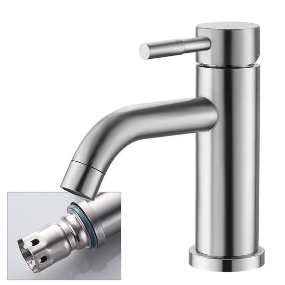 Spring Kitchen Sink Adjustable Hot Cold Washbasin Tap Bathroom Basin Stainless Steel