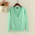 thumbnail image 1 of Spring Lady's Knitted Sweater Plus Size 5xl LOVE DOCK for Women Long Sleeve Female Cardigan Short Sweaters sueter mujer YQ213, 1 of 6