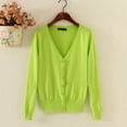 thumbnail image 1 of Spring Lady's Knitted Sweater Plus Size 5xl LOVE DOCK for Women Long Sleeve Female Cardigan Short Sweaters sueter mujer YQ213, 1 of 6