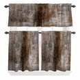 thumbnail image 1 of Spring Lake Curtain Valances Set Blue Flower Floral Eucalyptus Leaves Vintage Kitchen Curtains 24&nbsp;inch Length Rod Pocket Valance and Tiers 3 Piece Set Small Bedroom Bathroom Laundry Decor, 1 of 9