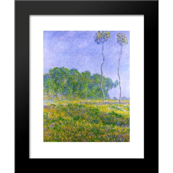 Spring Landscape 20x24 Framed Art Print by Monet, Claude