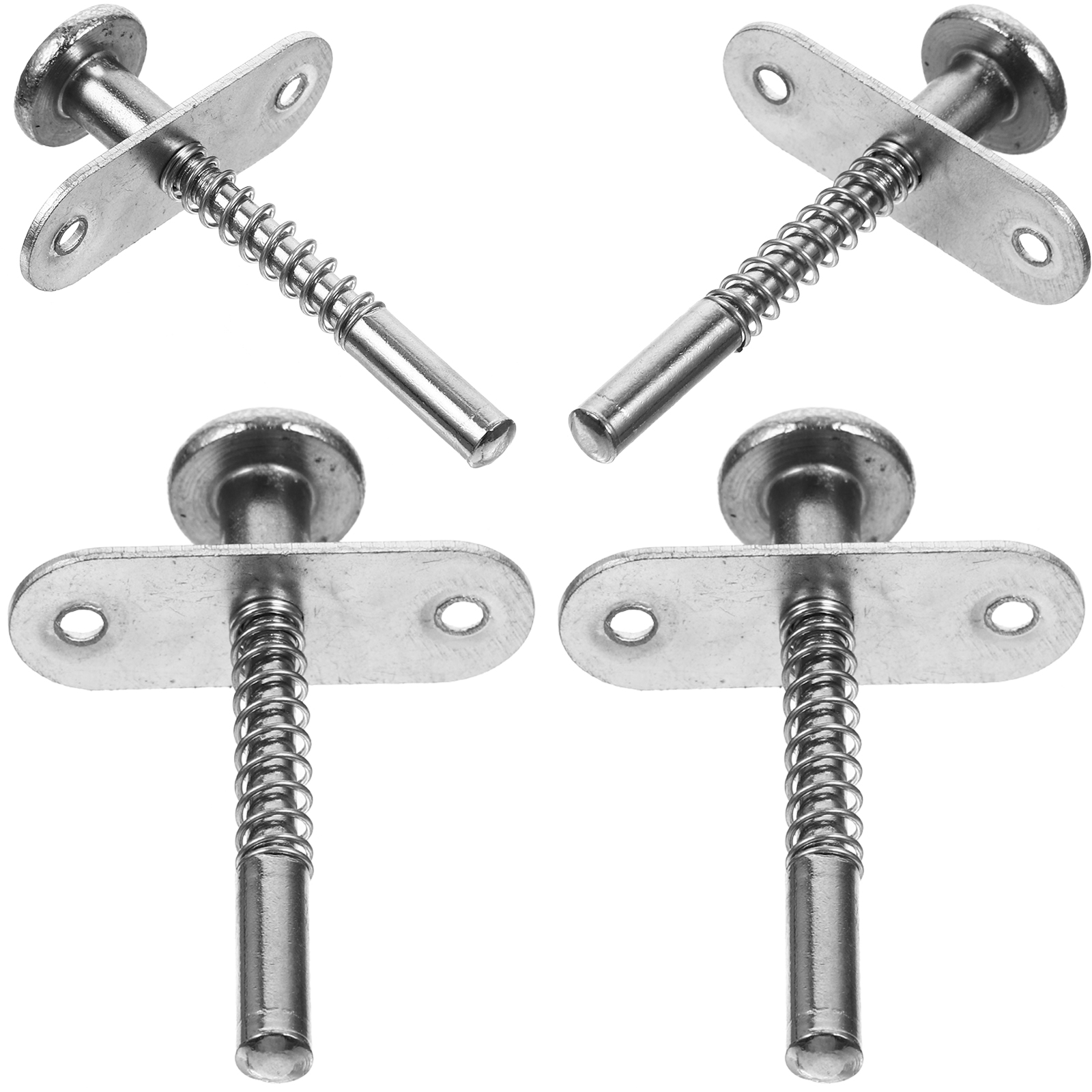Spring Latch 4 Pcs Loaded Locking Pin Latches for Rabbit Cages Plunger