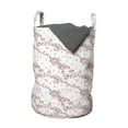 thumbnail image 1 of Spring Laundry Bag, Japanese Cherry Blossom Sakura Tree Flourishing Branches Revival Season, Basket with Handles Drawstring Closure for Laundromats, 13" x 19", Pale Pink and White, by Ambesonne, 1 of 4
