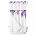 thumbnail image 1 of Spring Lavender No Hooks Shower Curtain with Snap-in Liner Watercolor Purple Floral Shower Curtains for Bathroom, Waterproof, Easy Install, Washable 36"x78", 1 of 9