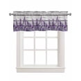 thumbnail image 1 of Spring Lavender Kitchen Valances for Windows Farmhouse Linen Window Valance Curtain for Living Room Window Treatment Botanical Purple Floral Vintage Wood Grain Valance Rod Pocket Topper, 42 x 12 Inch, 1 of 6
