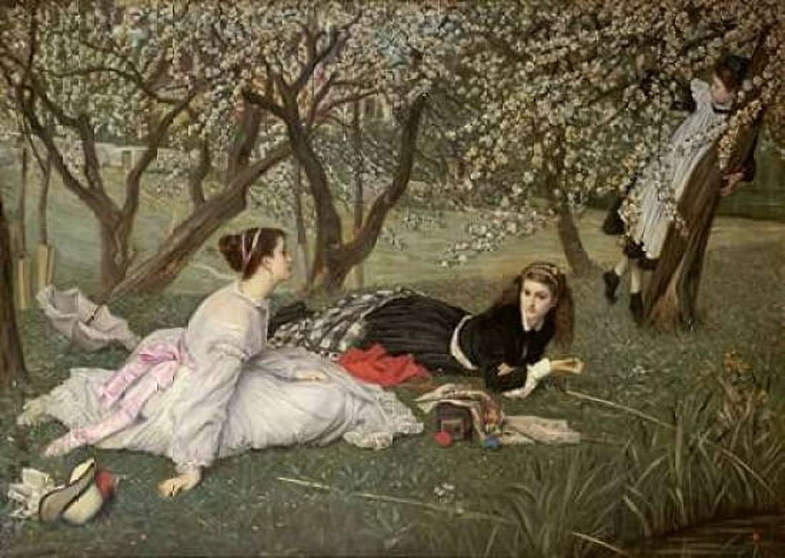 Spring Le Printemps Canvas Art - James Jacques Tissot (20 x 28)