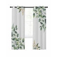 thumbnail image 1 of Spring Leaf Blackout Curtains 84 Inch Length Colorlife Summer Floral Countryside Thermal Insulated Window Curtain Window Drapes 2 Panels for Bedroom Living Room 52"Wx84"L, 1 of 9