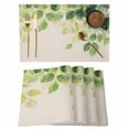 thumbnail image 1 of Spring Leaf Placemats Set of 6, Vintage Sage Green Eucalyptus Leaves Country Linen Texture Non-Slip Place Mats Washable Table Mats for Kitchen Dining Table Decorations Indoor/Outdoor, 1 of 9