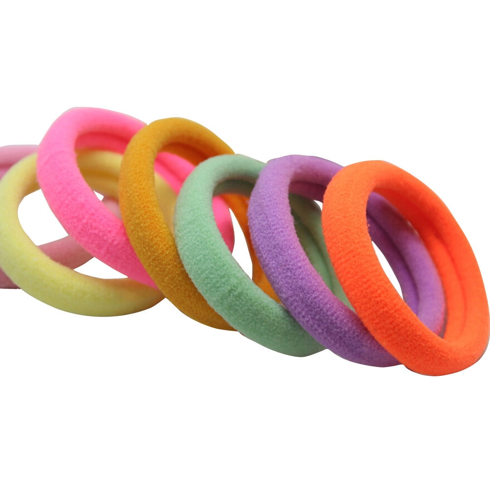 Coil Hair Ties Clear Ponytail Elastics Thick Hair Bands for Buns Hair Ties for Babies Same Day Hair No Damage Hair Bands Extra Long Hair Elastics for Women's Hair Bands Thick Hair Baby Scrunchies