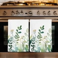 thumbnail image 1 of Spring Leaves Kitchen Towels Set of 4, Green Botanical Country Pastoral Plants Absorbent Dish Towels for Kitchen, Microfiber Hand Towel, Quick Drying Tea Towel for Cleaning Decorative Dishcloths, 1 of 7