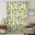 thumbnail image 1 of Spring Lemon Sheer Curtains 108 Inches Extra Long, Botanical Plants Sage Green Stripes Light Filering Curtains, Privacy Drapes Simi Floor to Veiling Curtain for Living Room Bedroom Window Treatment, 1 of 9