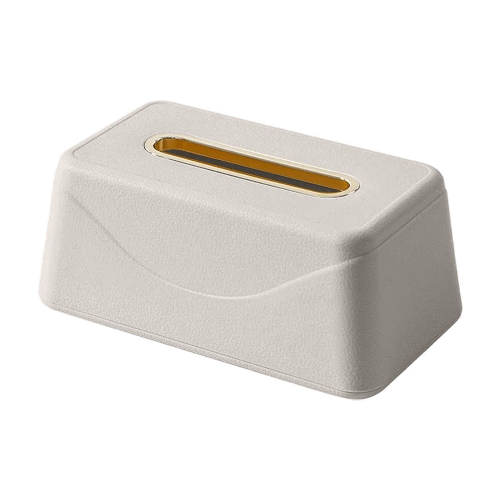 Tissle Box Spring Lift Tissue Box with Faux Leather Texture, Large-Capacity ...