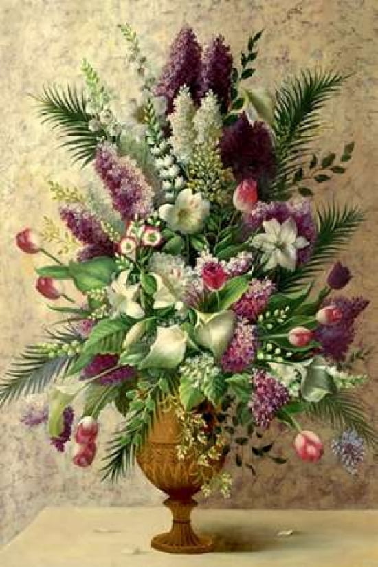 Spring Lilac Bouquet Canvas Art - Welby (24 x 36)