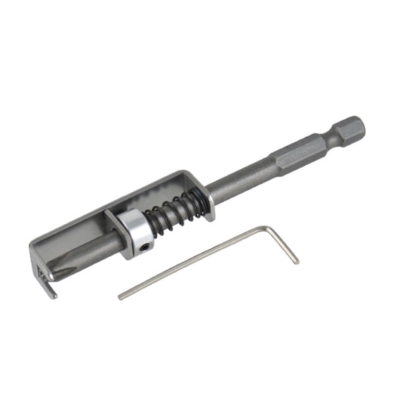 Spring Loaded Alignment Screwdriver For Plastic Woodworking Metalworking With Ergonomic Grip Aluminum Alloy Construction