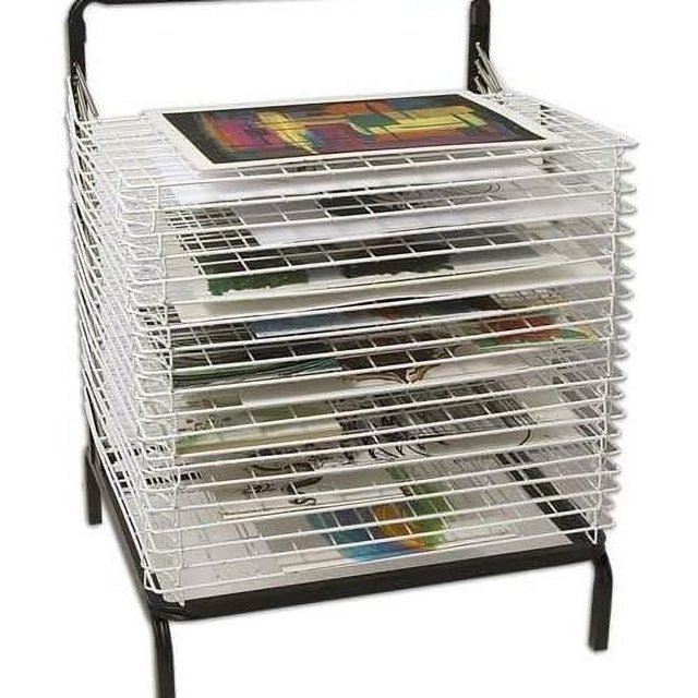 Spring Loaded Drying Rack Perfect For An Art Organizer, Paintings